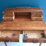 Secretary's office with an art deco chair