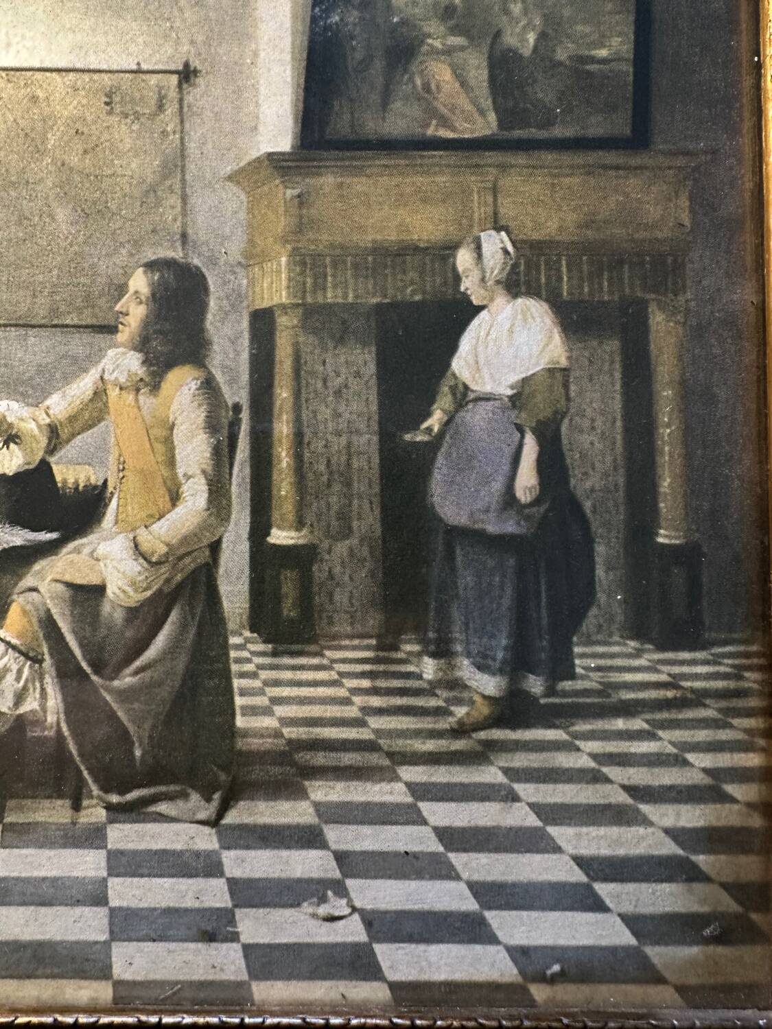 Vintage 1940s - Framed Print - Pieter De Hooch - A Dutch Interior