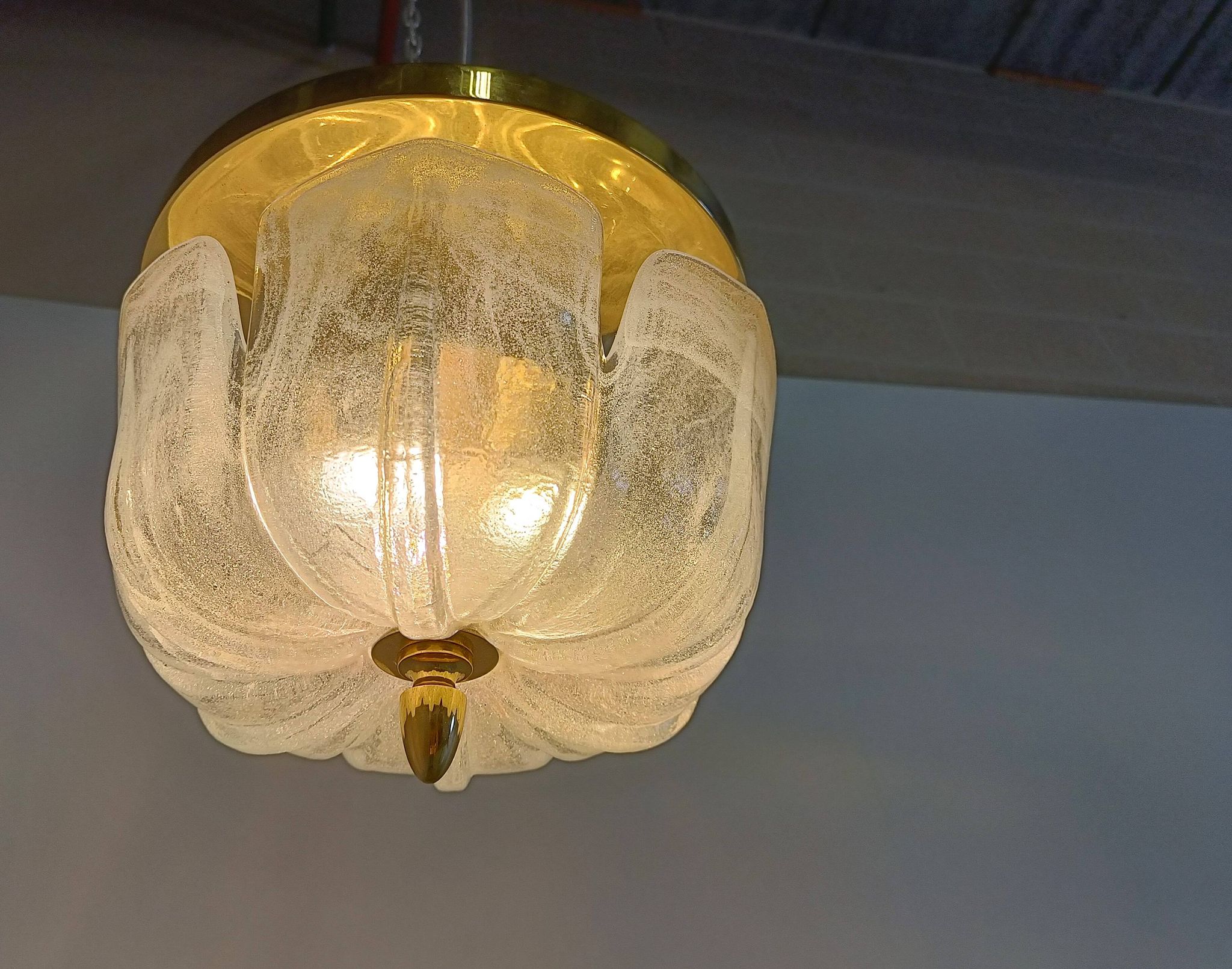 Lustre vintage de Glashutte Limburg, 1960