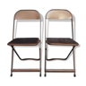 2 chaises pliantes en acier ultra-mince pliable, Cooey