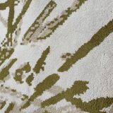 Curly wool design rug