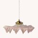 Suspension verre de clichy rose *C11