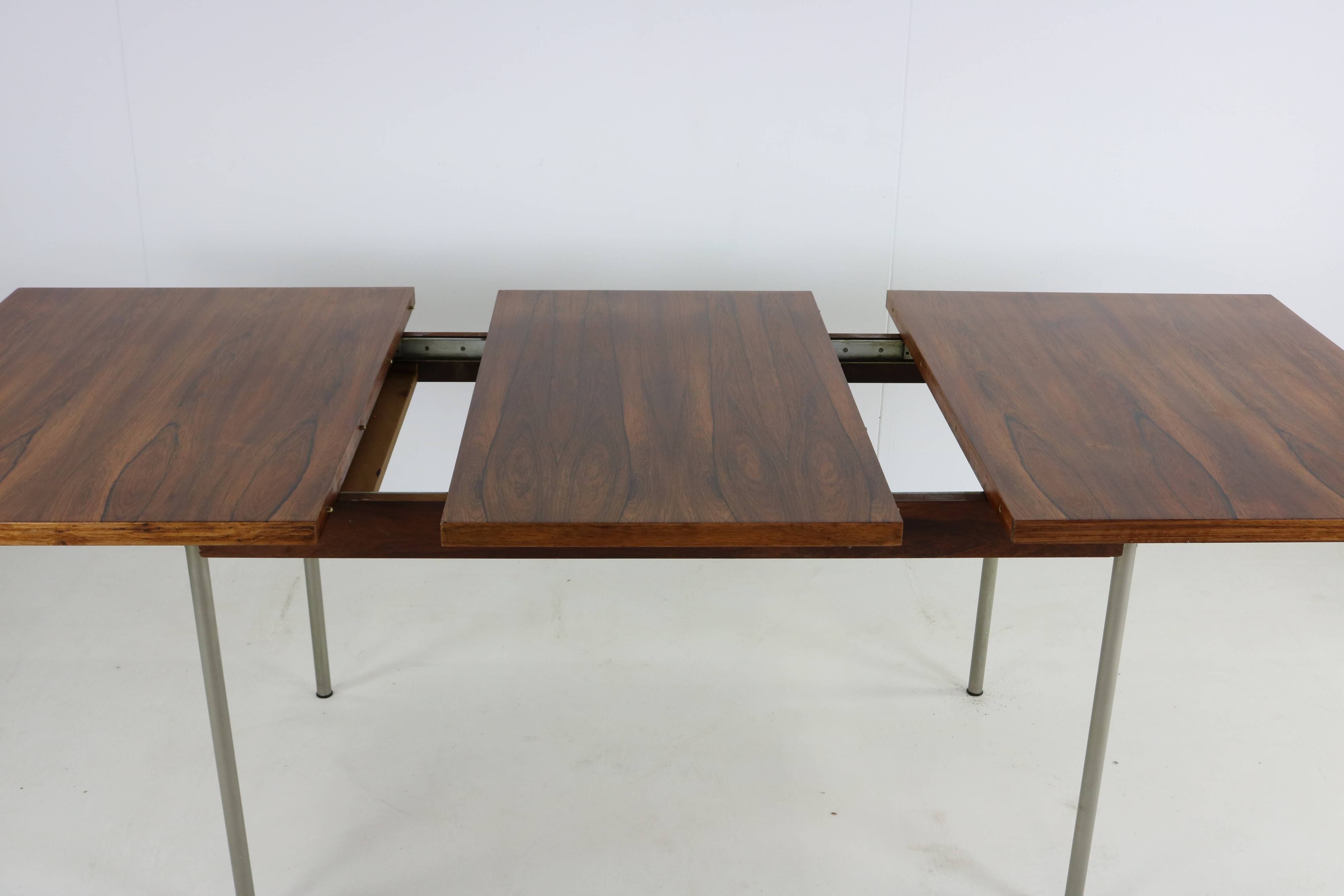 Sixties design rosewood dining table by Cees Braakman for Pastoe