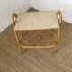 Table porte revue vintage en rotin