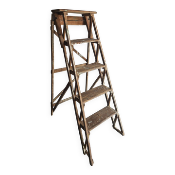Old painter's step stool