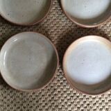 Series of 8 stoneware dessert plates