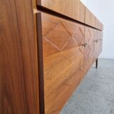 Scandinavian teak and walnut englade, 60s