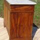 Ancienne commode Louis Philippe en noyer marbre blanc