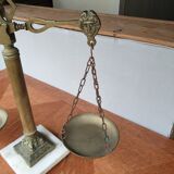 Apothecary balance in bronze and marble