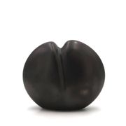 Vase noir en porcelaine de Jacqueline et Tim Orr, années 70