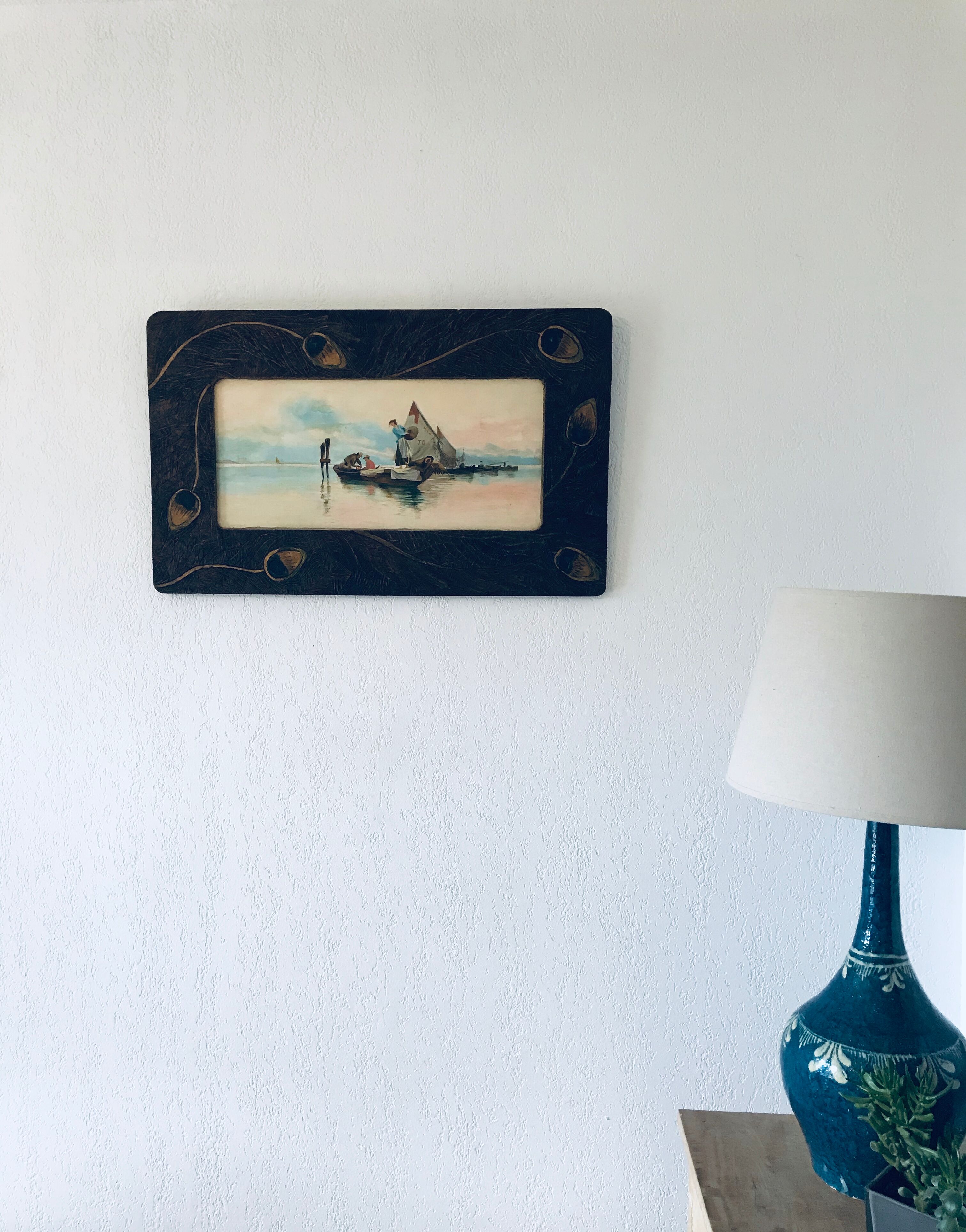 Table old fisherman's boats