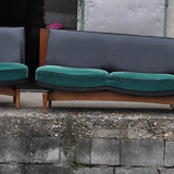 Mid-century danish sofa & armchairs, 1960s, set of 4