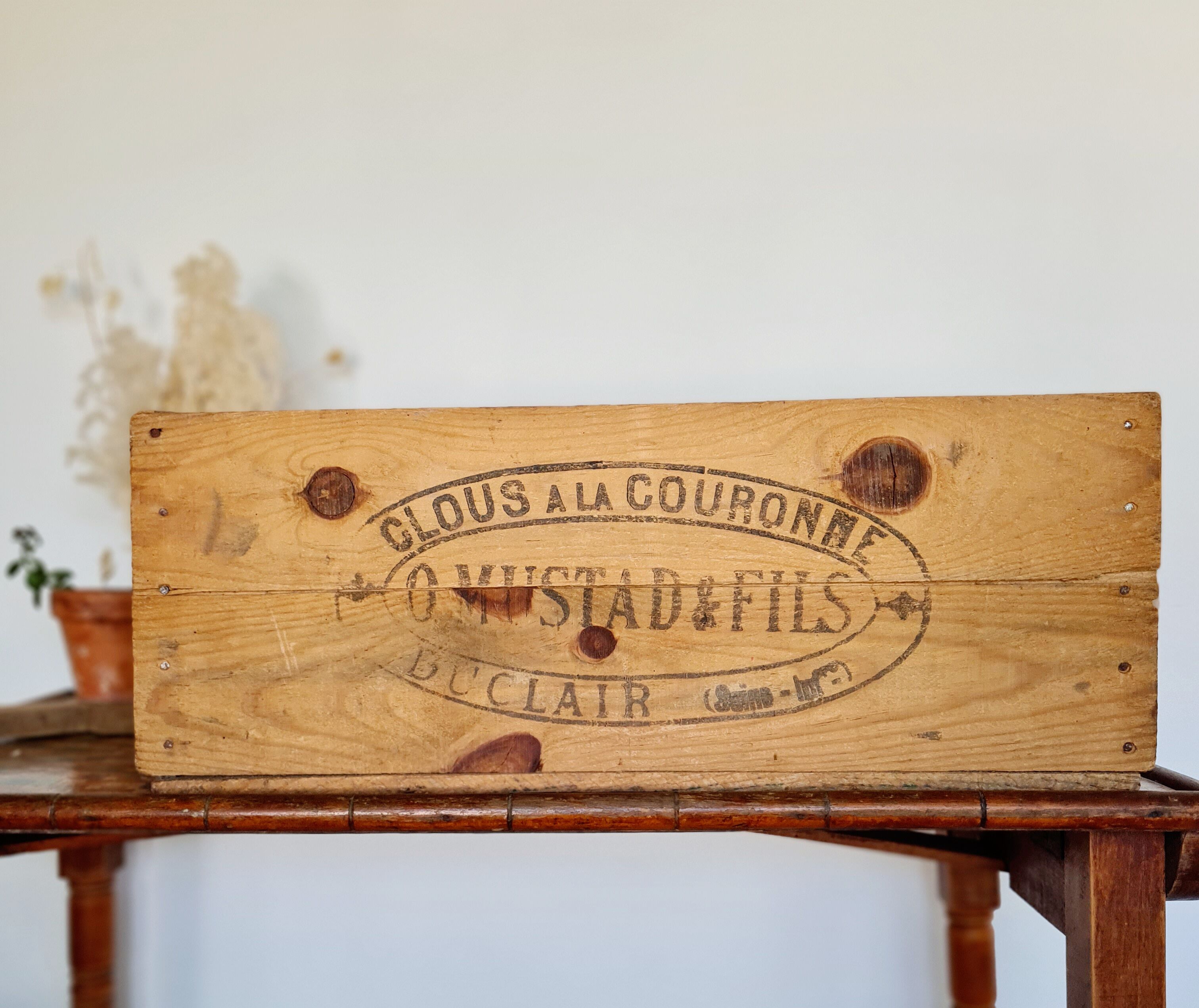 Old wooden box