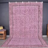Pink Anatolian Vintage Oushak Rug sku2347