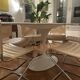 Tulip marble dining table