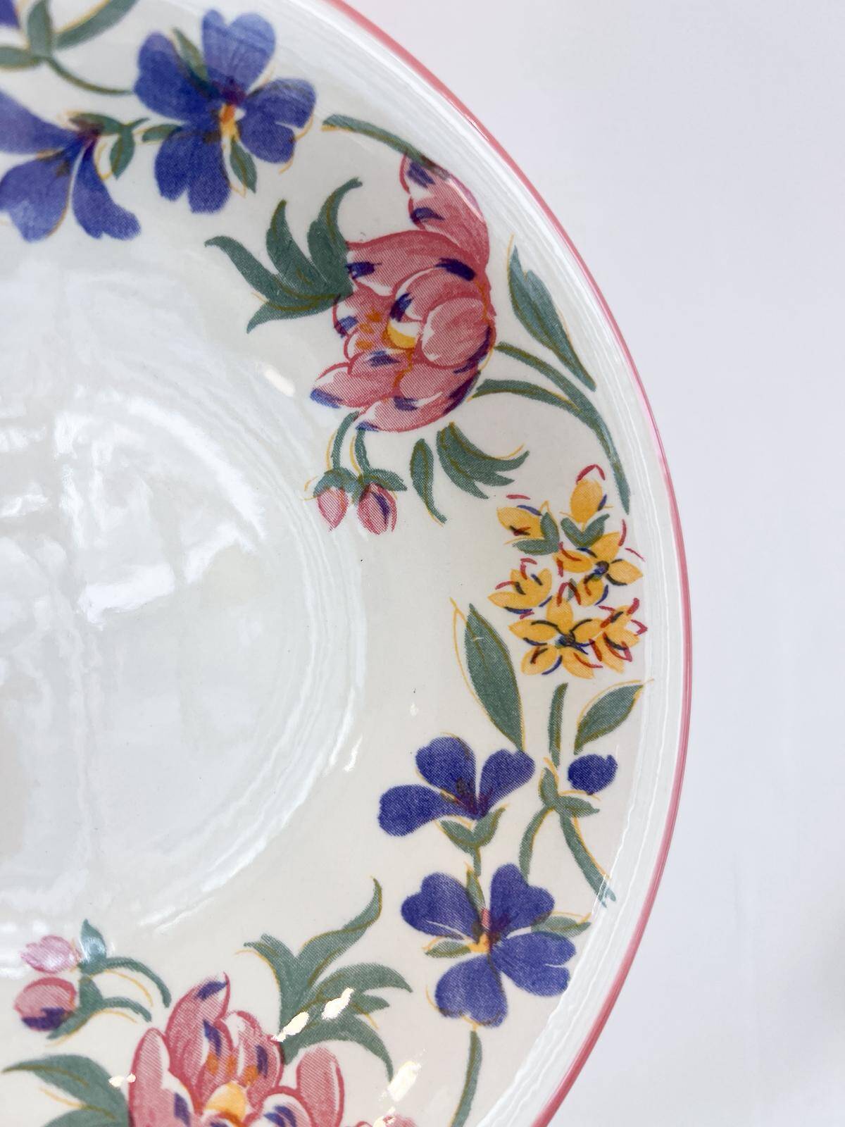 10 deep plates Staffordshire - England
