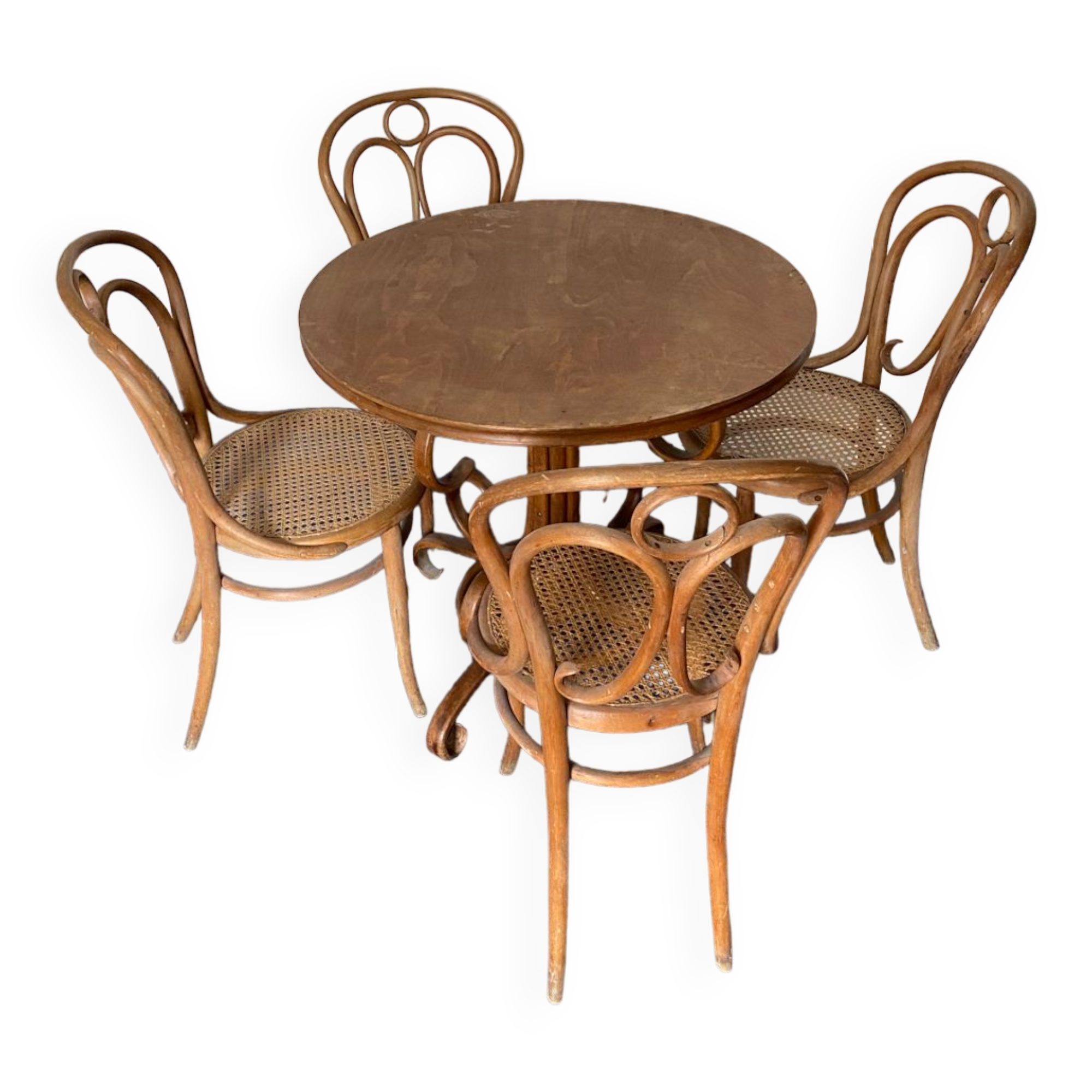 Vintage table and 4 chairs set