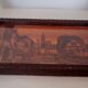 Strasbourg Alsace wooden serving tray signed