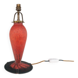 Vintage 1970s Art De France Pate-De-Verre Glass Table Lamp