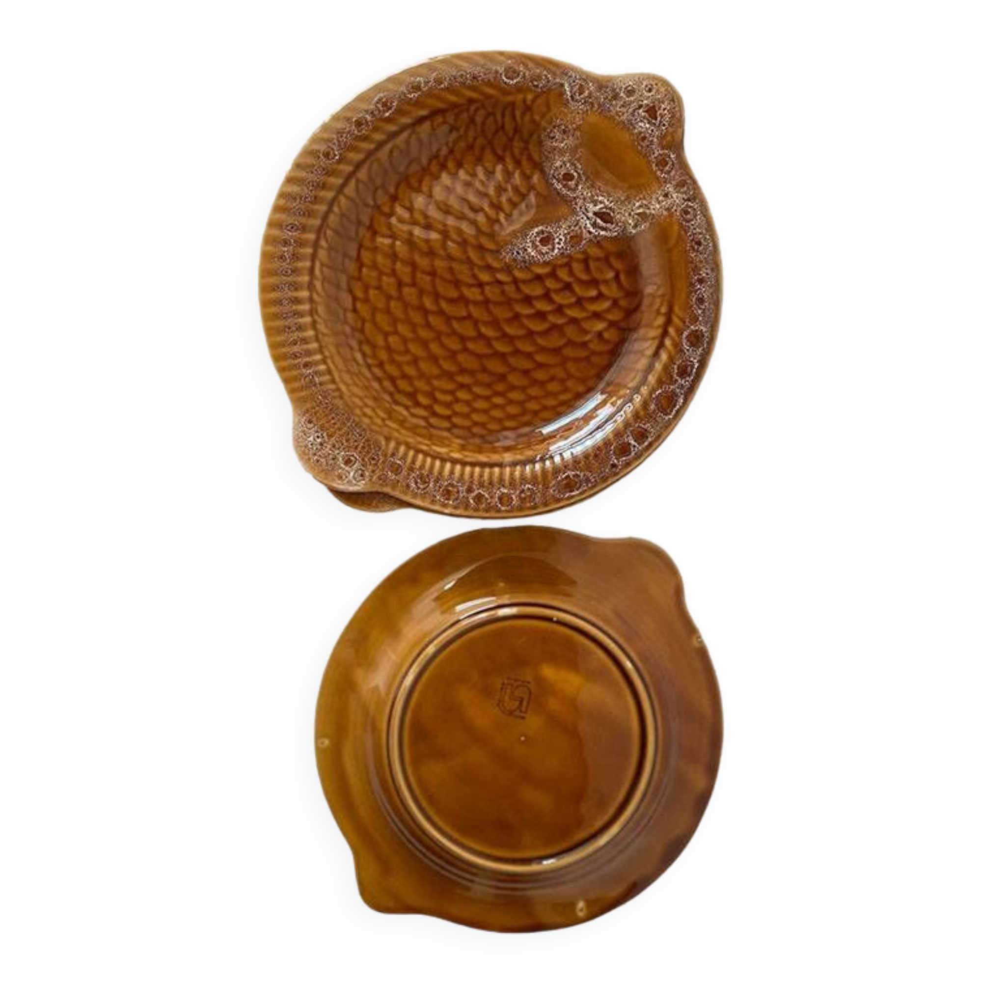 Lot de 6 assiettes plates forme poisson