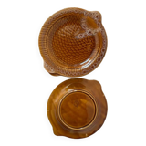 Lot de 6 assiettes plates forme poisson