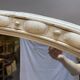 Large C19th Painted Overmantle Mirror