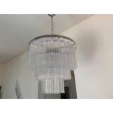 Sputnik chandelier in Murano glass, Mazzega style,