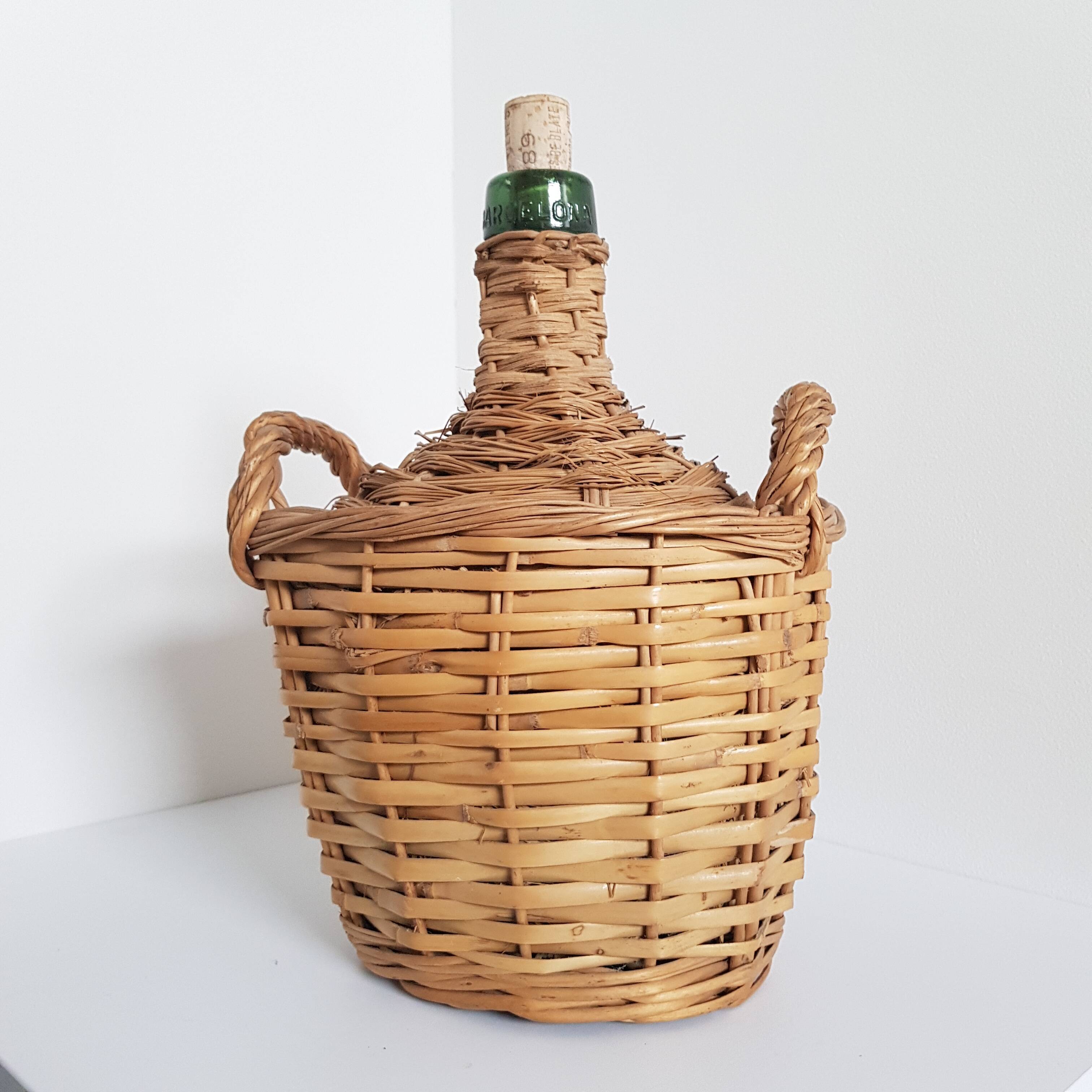 Demijohn wicker h28cm