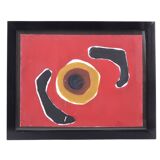 Signed abstract painting, 80s