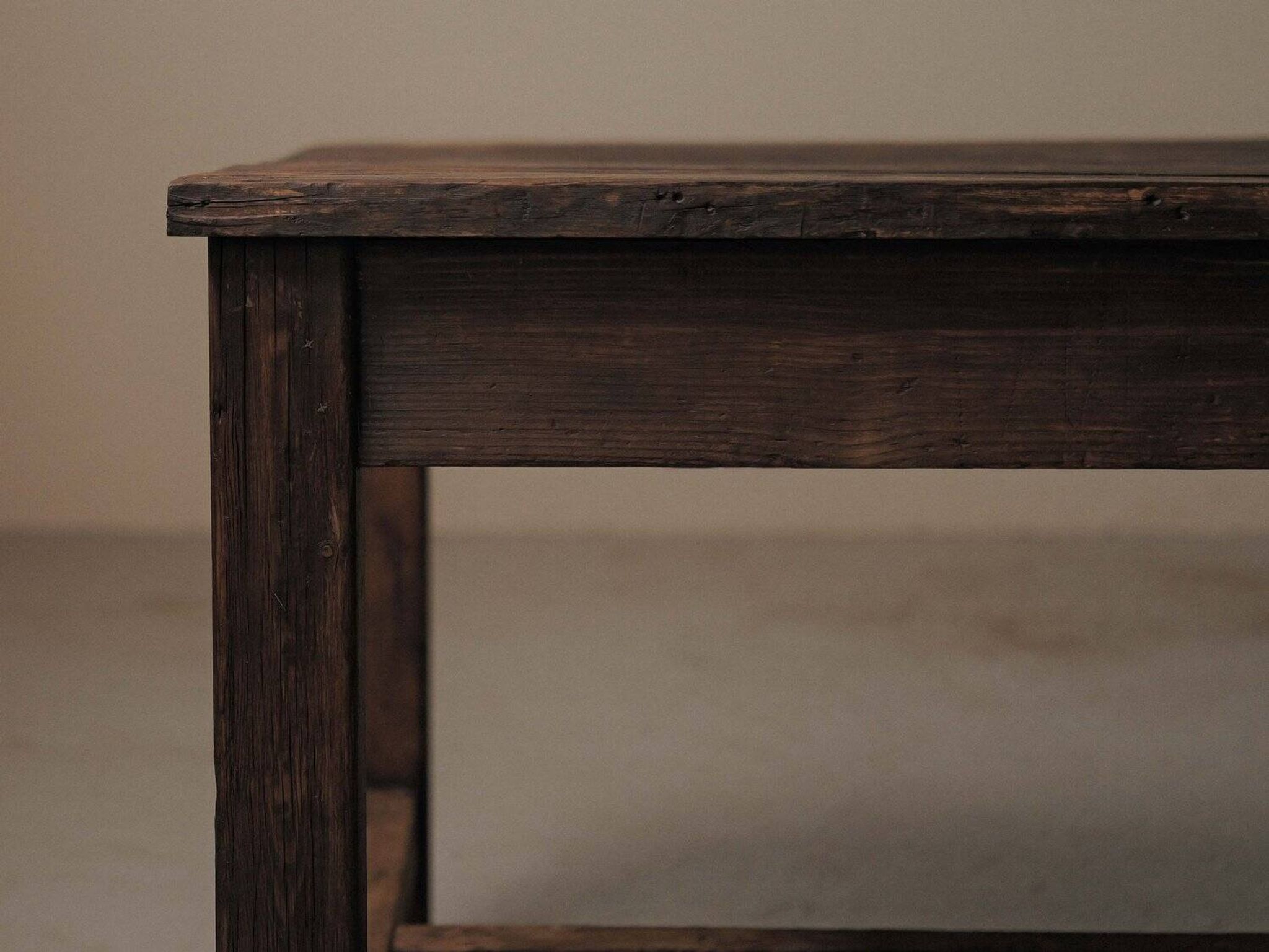Table de ferme en pin massif, vers 1900