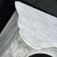 Louis XV Style Fireplace In Carrara Marble, Circa 1880