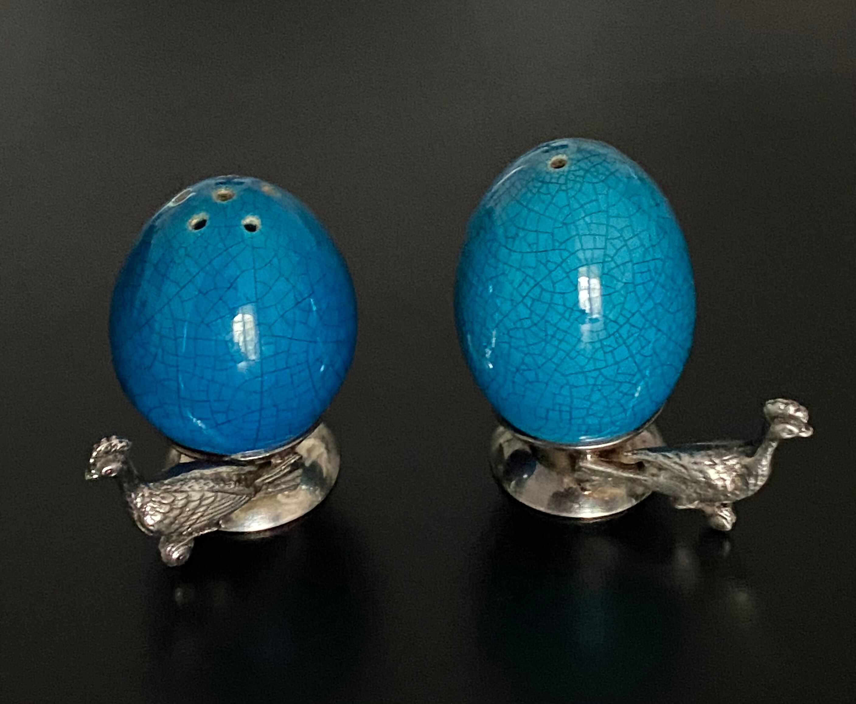 Duo poivrier et salière forme œuf