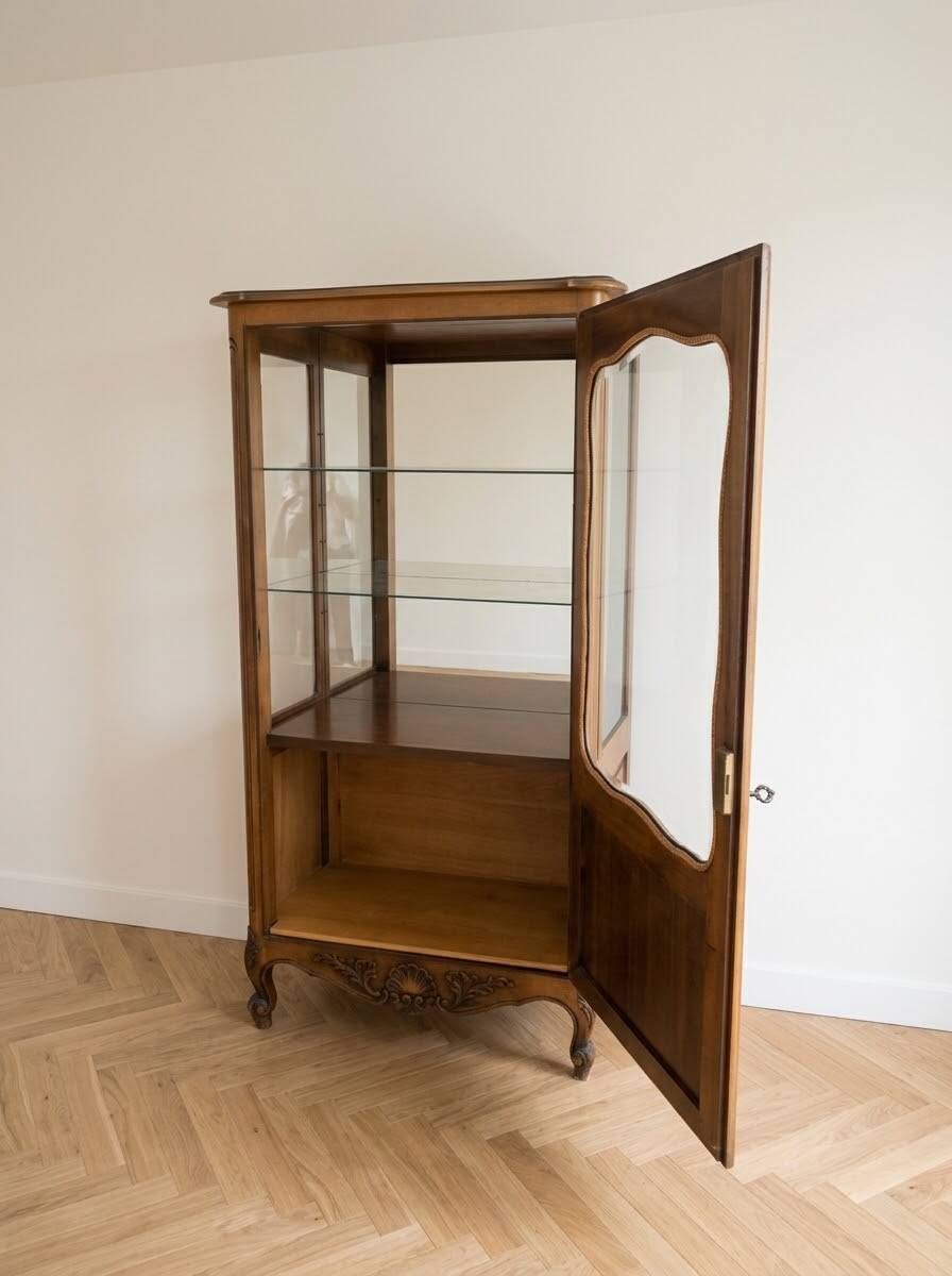 Vitrine argentier Louis XV en bois