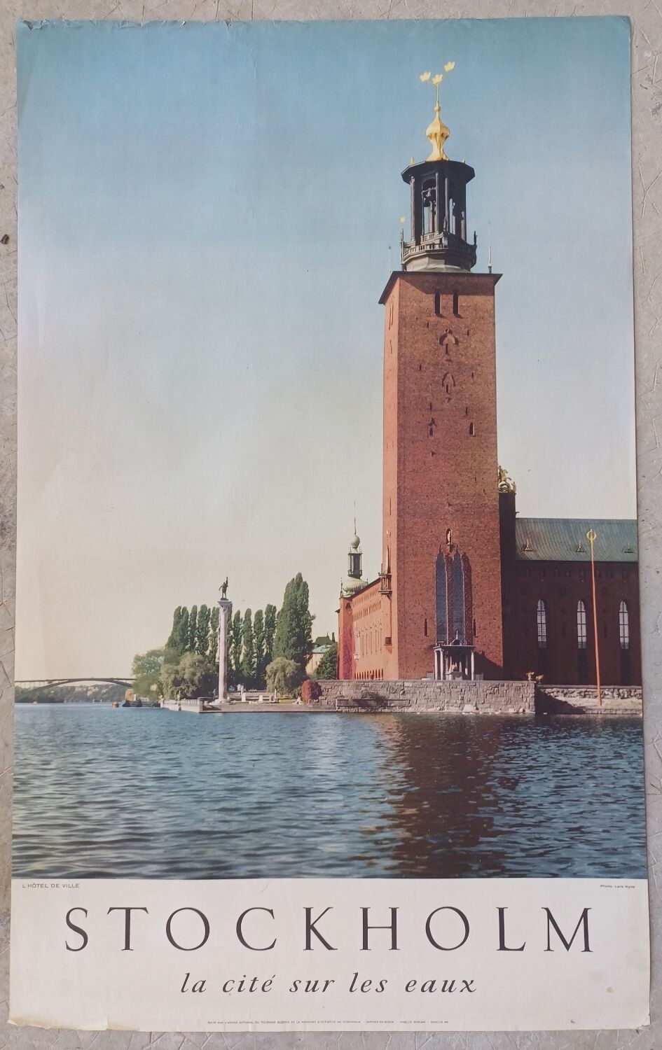 Old poster Stockholm - Photo Lars Ryde 1950's