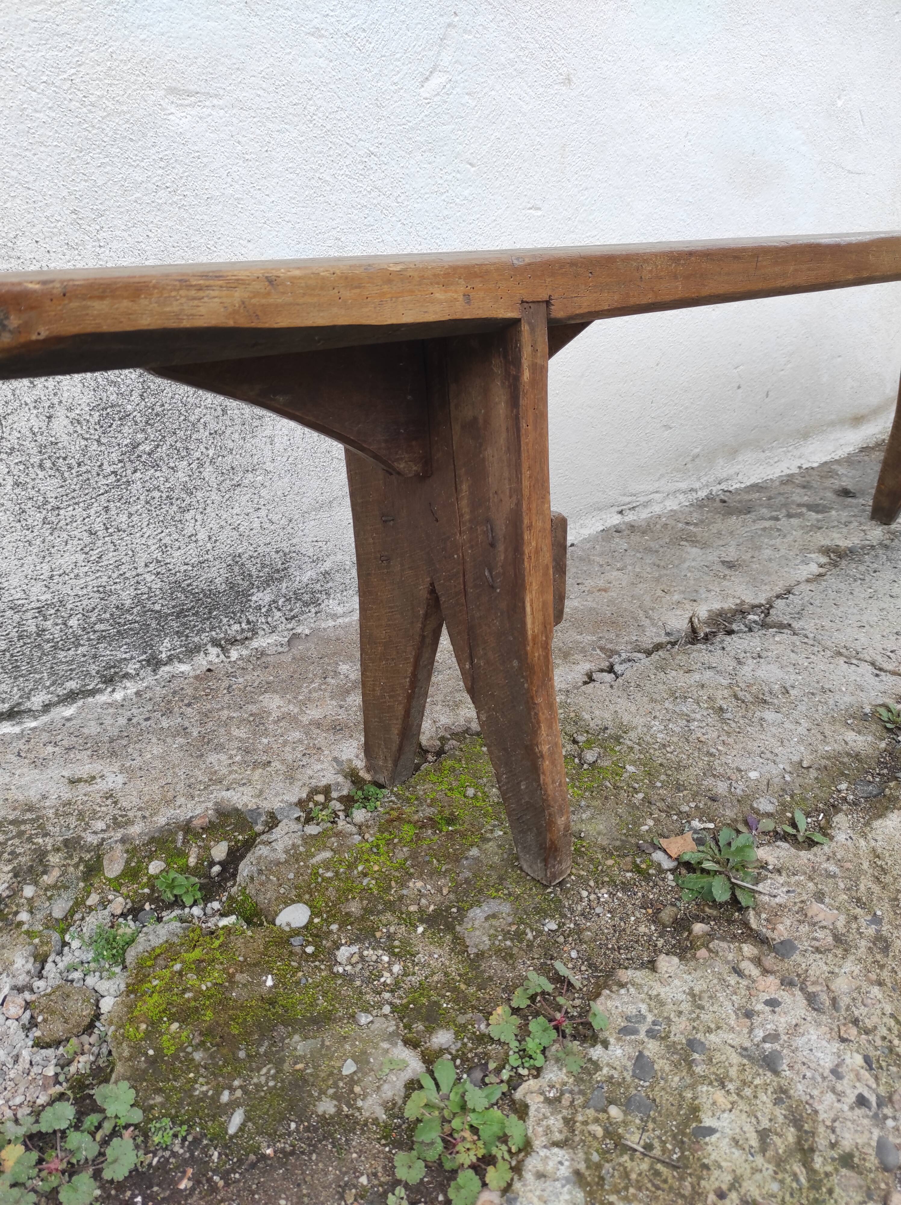 Old oak farmhouse bench
