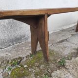 Old oak farmhouse bench