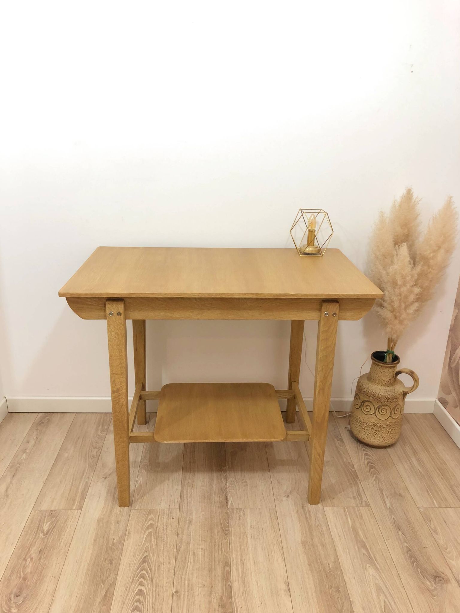 1960s desk, made of solid oak