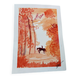 Aquarelle originale « - unique