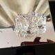 Duo of daum crystal salters in their original box