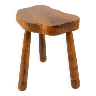 Tripod stool in free form, Brittany, 1950s