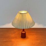Danish modern teak table lamp from the mid-century, 1960s.