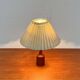 Danish modern teak table lamp from the mid-century, 1960s.