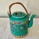 Porcelain teapot enamelled decorations made in Japan