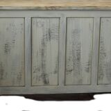 Commode ancienne patinée beige