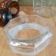 Large octagonal hermetic jar luminarc France vintage