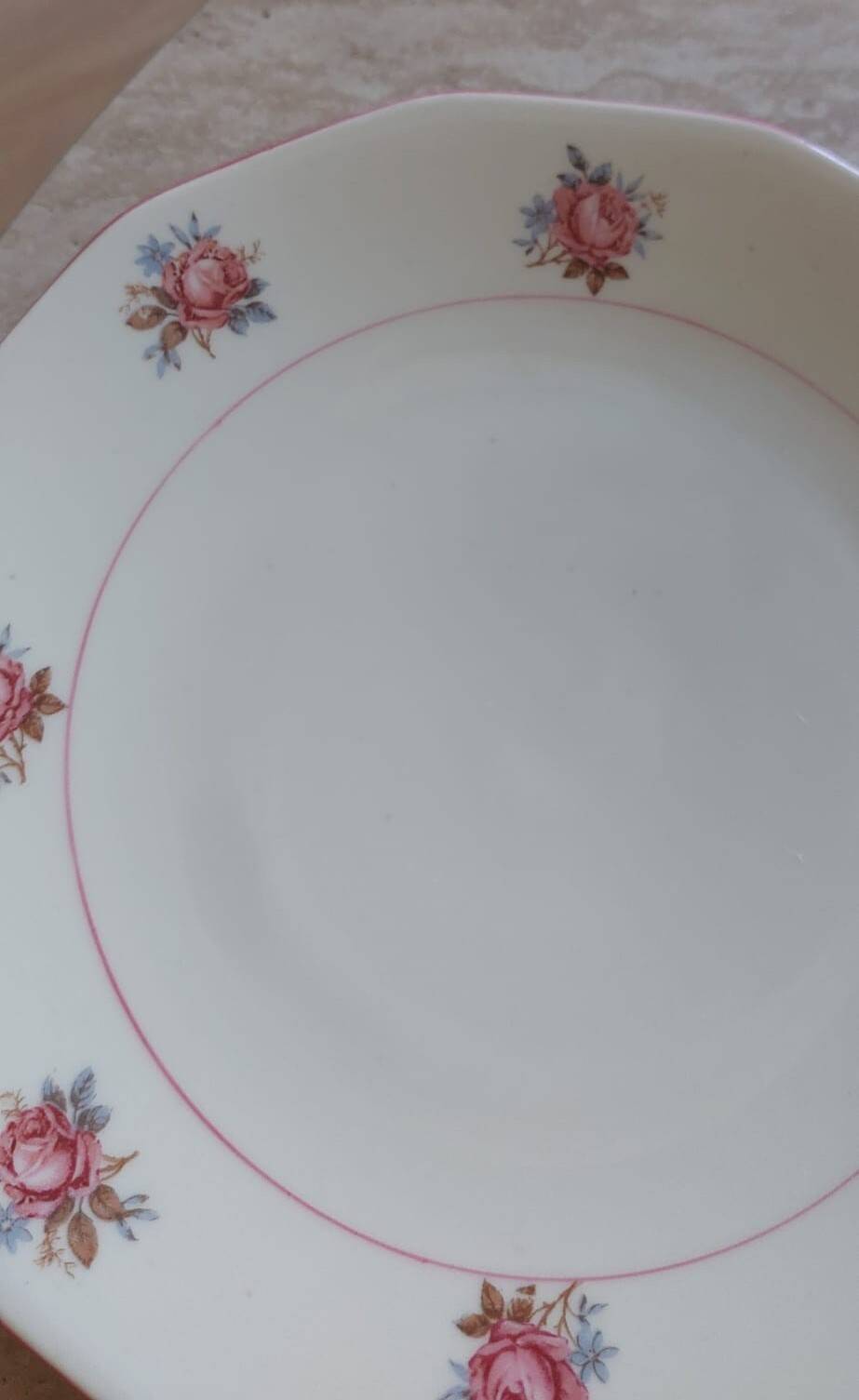 Splendid Set of 12 Vintage Octagonal Plates – Moulin des Loups Style