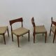 4xDanish Teak Dining Chairs by Bernard Petersen 1960s