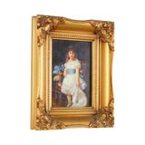 Painting Young Girl Gold Frame Lady Sybil Primrose