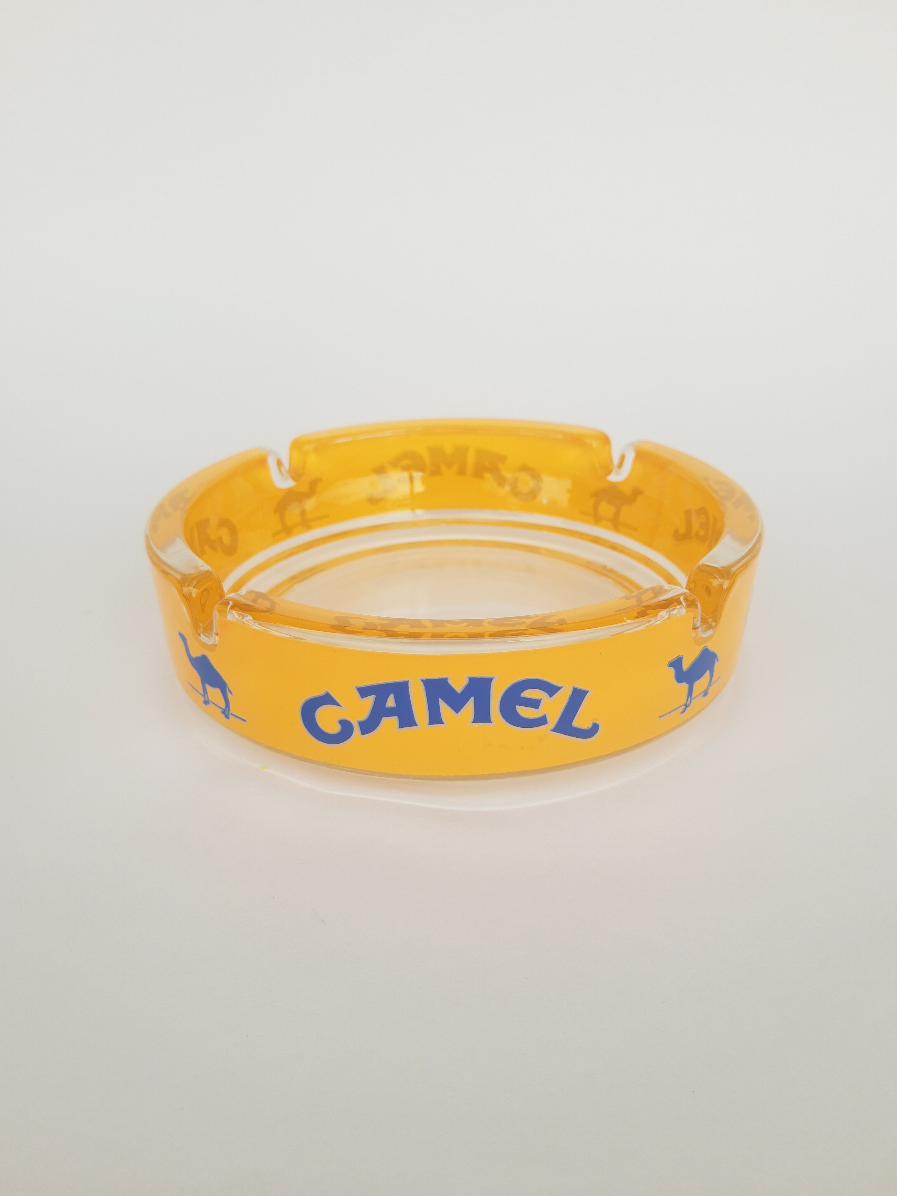 Camel advertising ashtray in vintage France glass