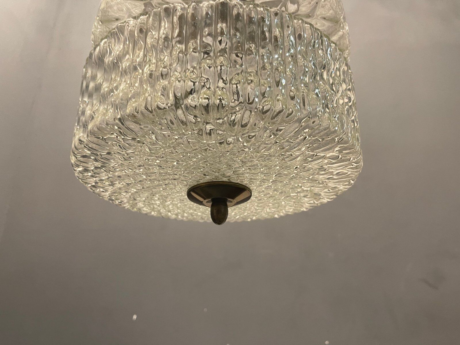 Mid-century crystal light pendant, 1970s